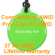 Proximity Epoxy Key Fob 37bit AWID format compatible with AWID Prox-Linc KT-AWID Keyfob